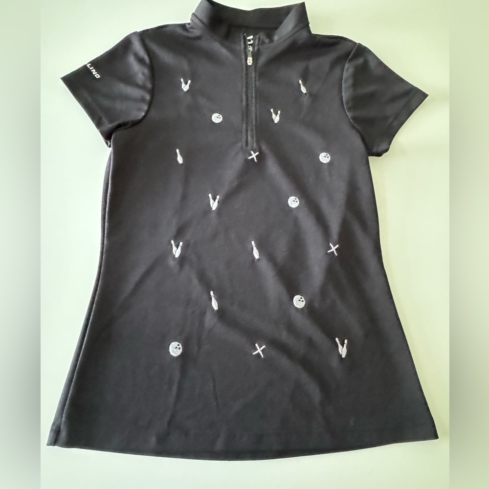 Savalino Angelina Bowling Jersey with Embroidered Details Size S